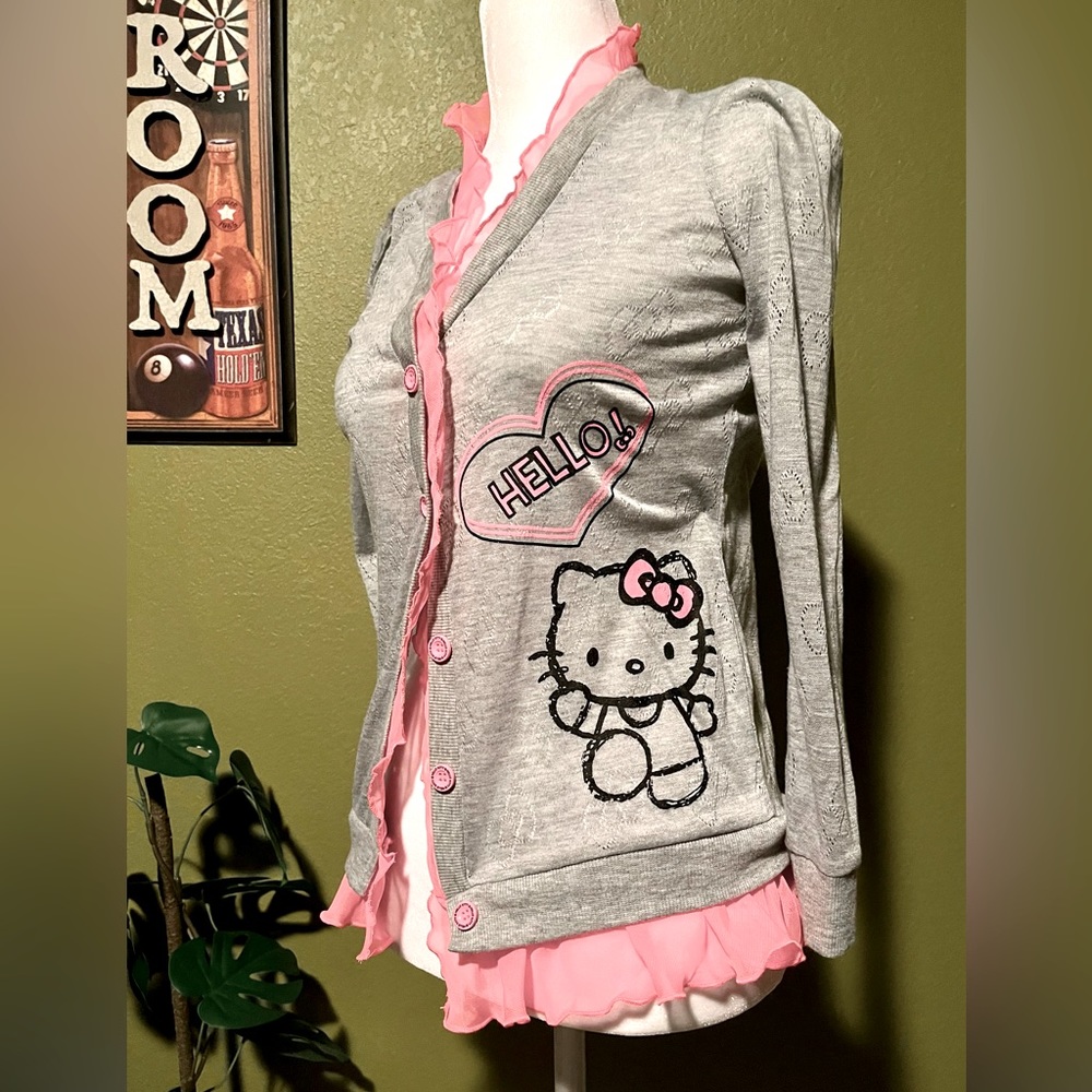 Hello Kitty Button Sweater